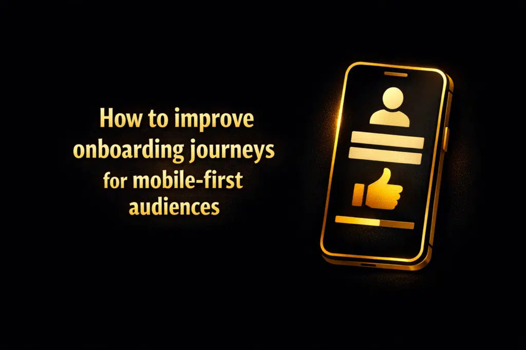How to improve onboarding journeys for mobile-first audiences