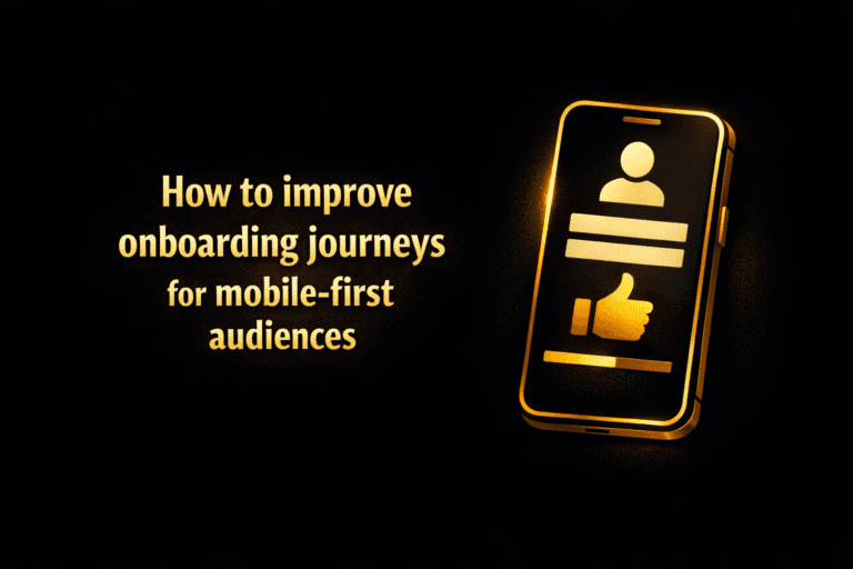 How to improve onboarding journeys for mobile-first audiences