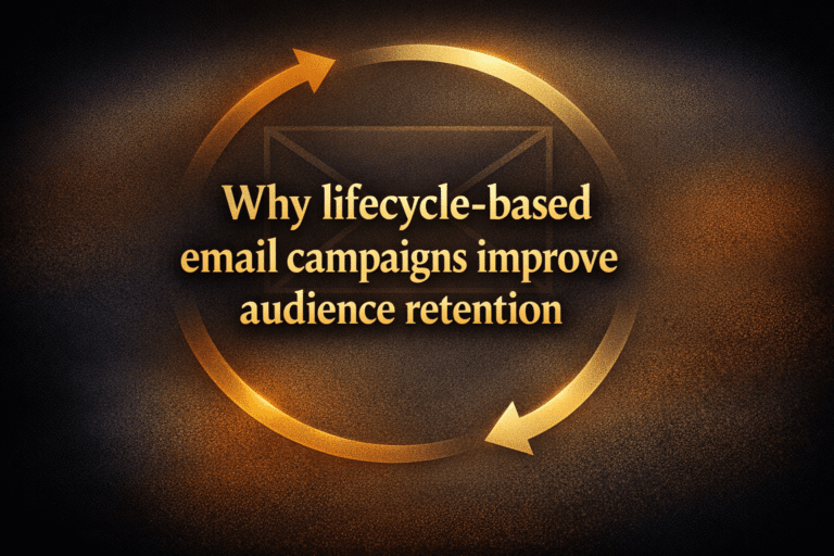 Why lifecycle-based email campaigns improve audience retention