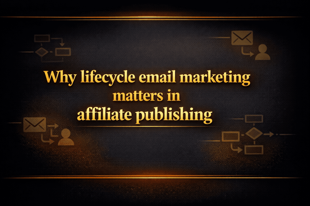 Why lifecycle email marketing matters in affiliate publishing