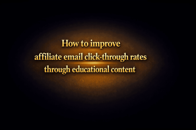 How to improve affiliate email click-through rates through educational content