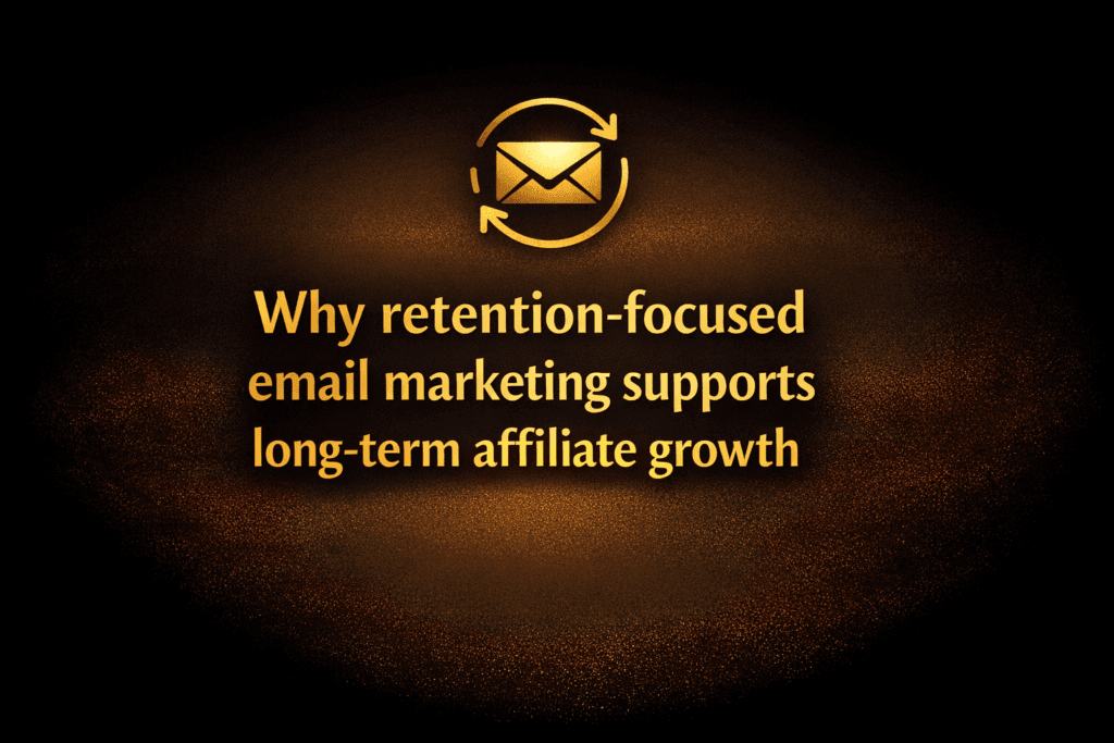 Why retention-focused email marketing supports long-term affiliate growth