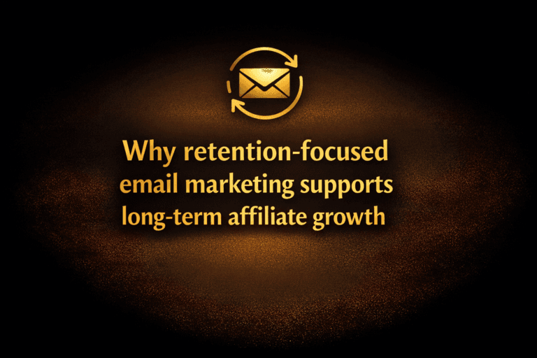 Why retention-focused email marketing supports long-term affiliate growth