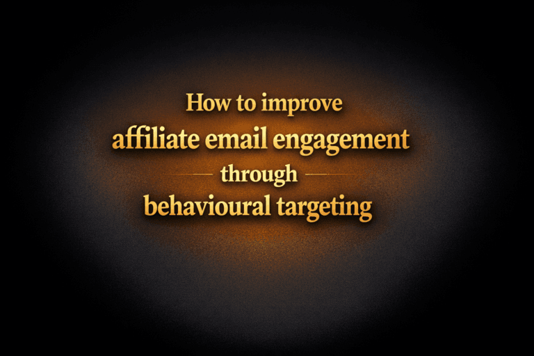 How to improve affiliate email engagement through behavioural targeting