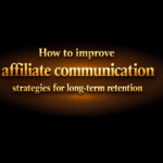 How to improve affiliate communication strategies for long-term retention