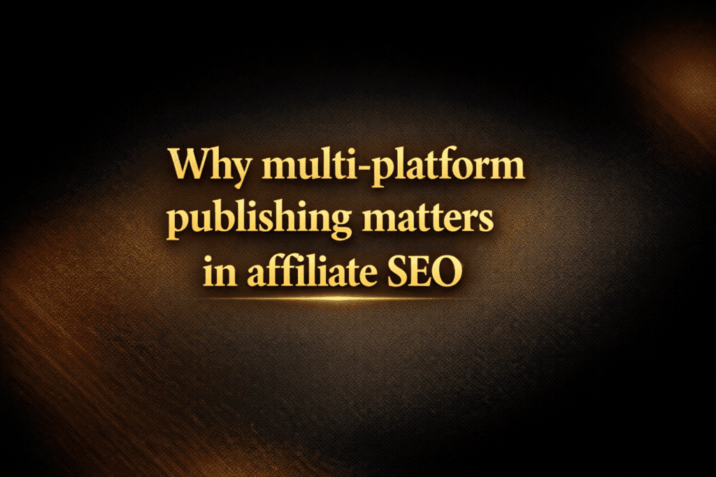 Why multi-platform publishing matters in affiliate SEO