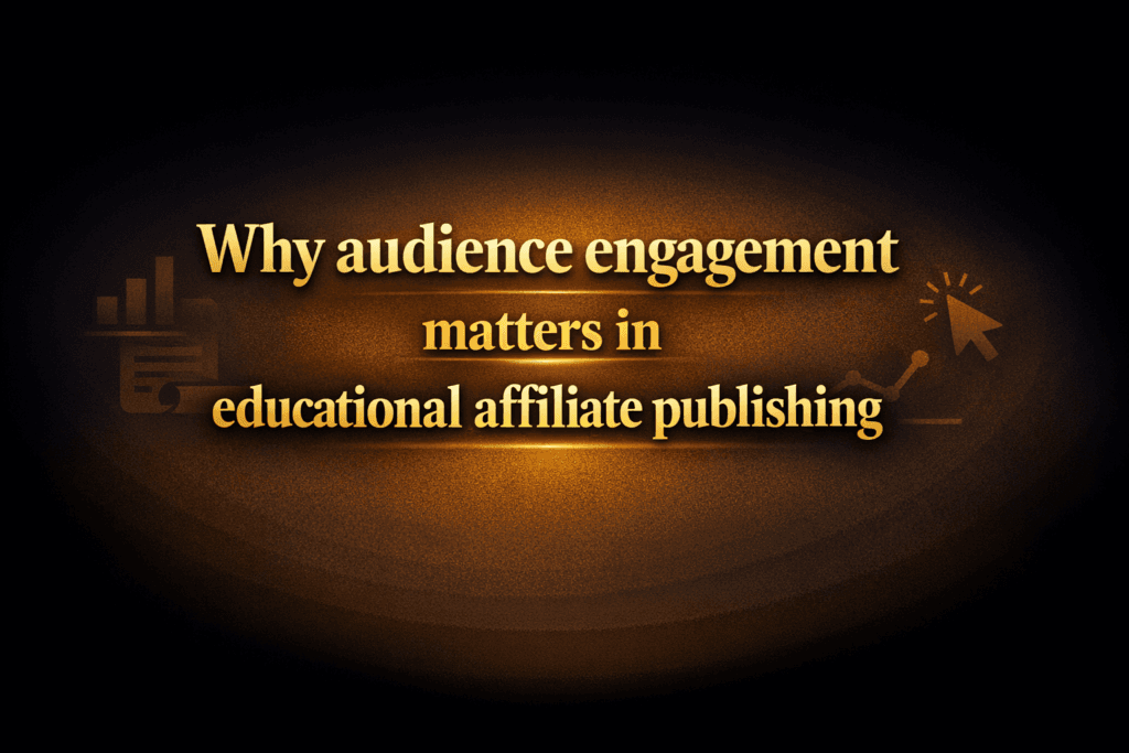 Why audience engagement matters in educational affiliate publishing