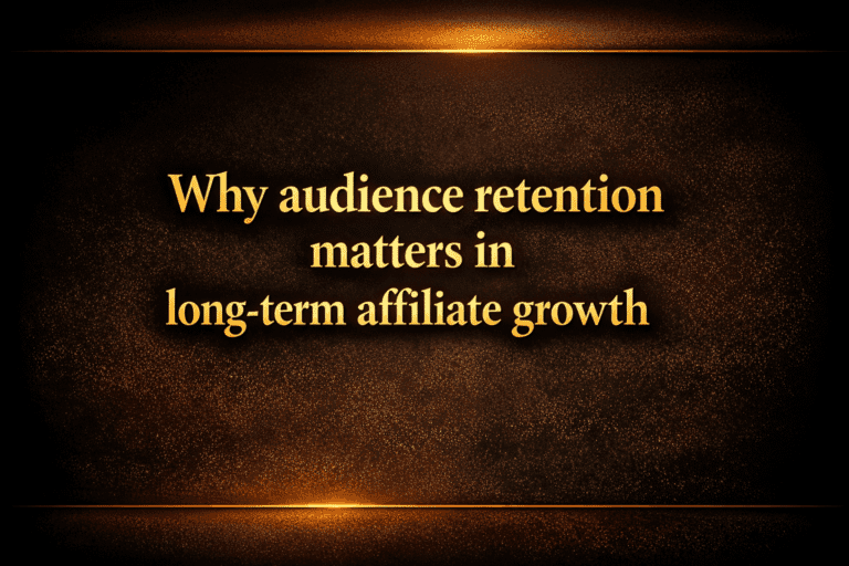 Why audience retention matters in long-term affiliate growth