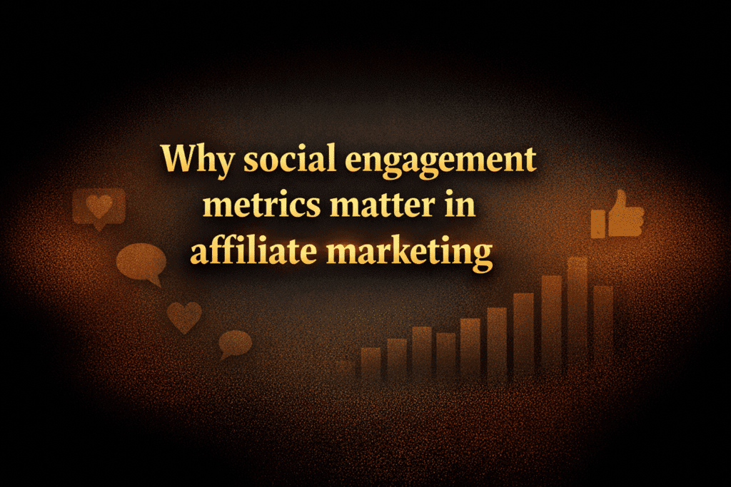 Why social engagement metrics matter in affiliate marketing
