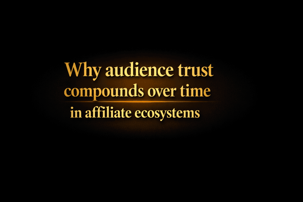 Why audience trust compounds over time in affiliate ecosystems
