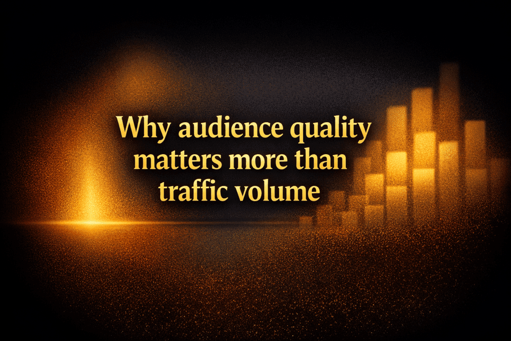 Why audience quality matters more than traffic volume