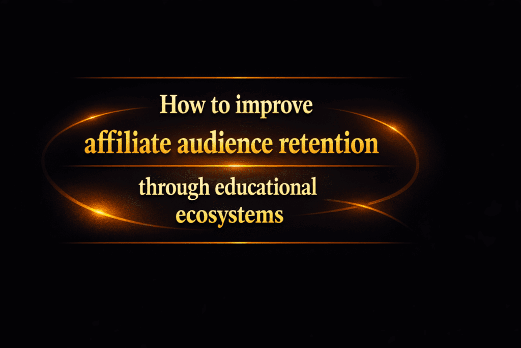 How to improve affiliate audience retention through educational ecosystems