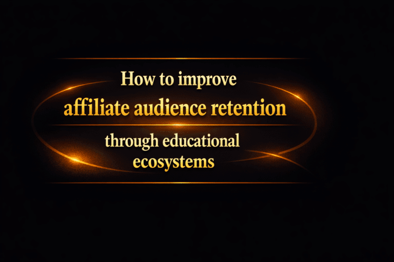 How to improve affiliate audience retention through educational ecosystems