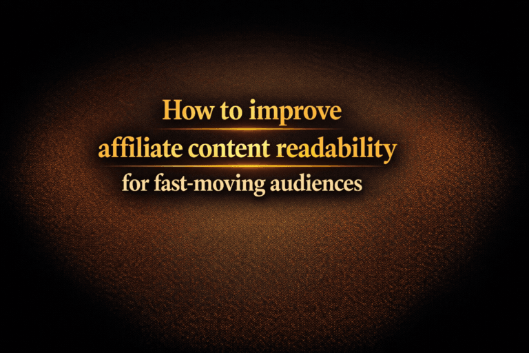 How to improve affiliate content readability for fast-moving audiences