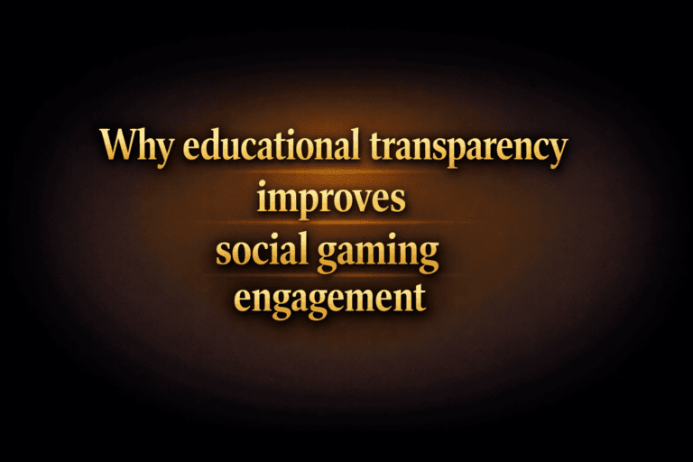 Why educational transparency improves social gaming engagement