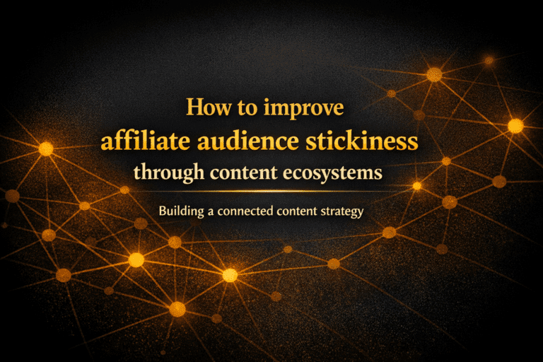 How to improve affiliate audience stickiness through content ecosystems