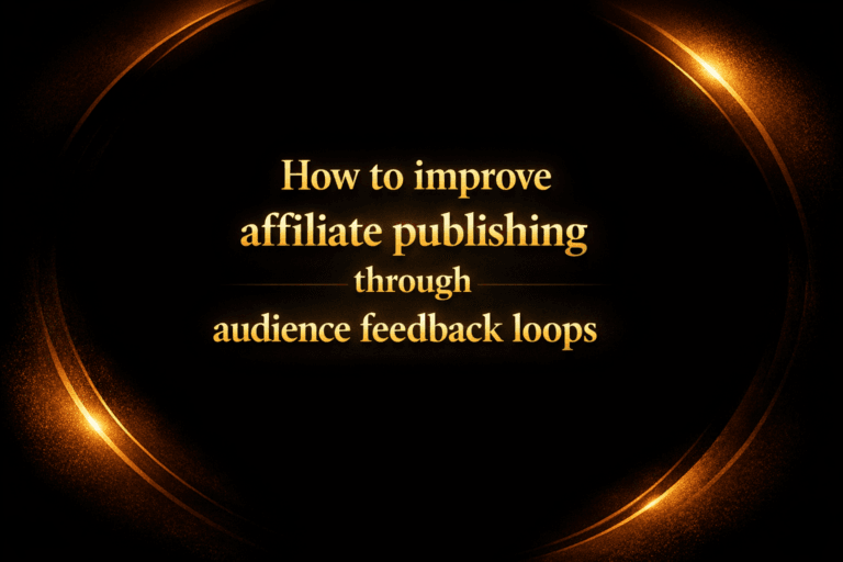 How to improve affiliate publishing through audience feedback loops