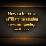 How to improve affiliate messaging for casual gaming audiences