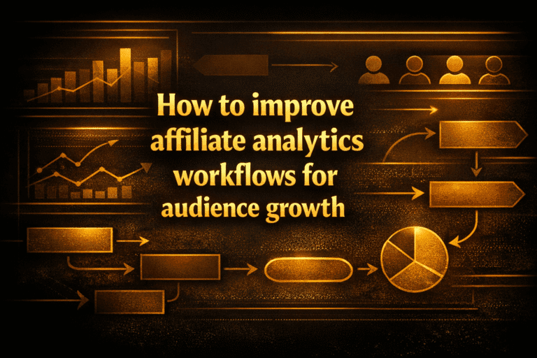 How to improve affiliate analytics workflows for audience growth