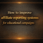 How to improve affiliate reporting systems for educational campaigns