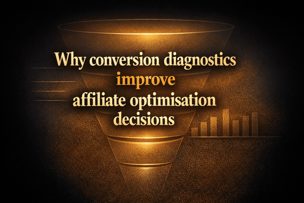 Why conversion diagnostics improve affiliate optimisation decisions