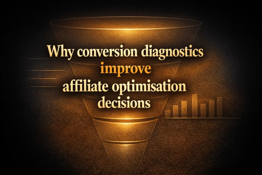 Why conversion diagnostics improve affiliate optimisation decisions