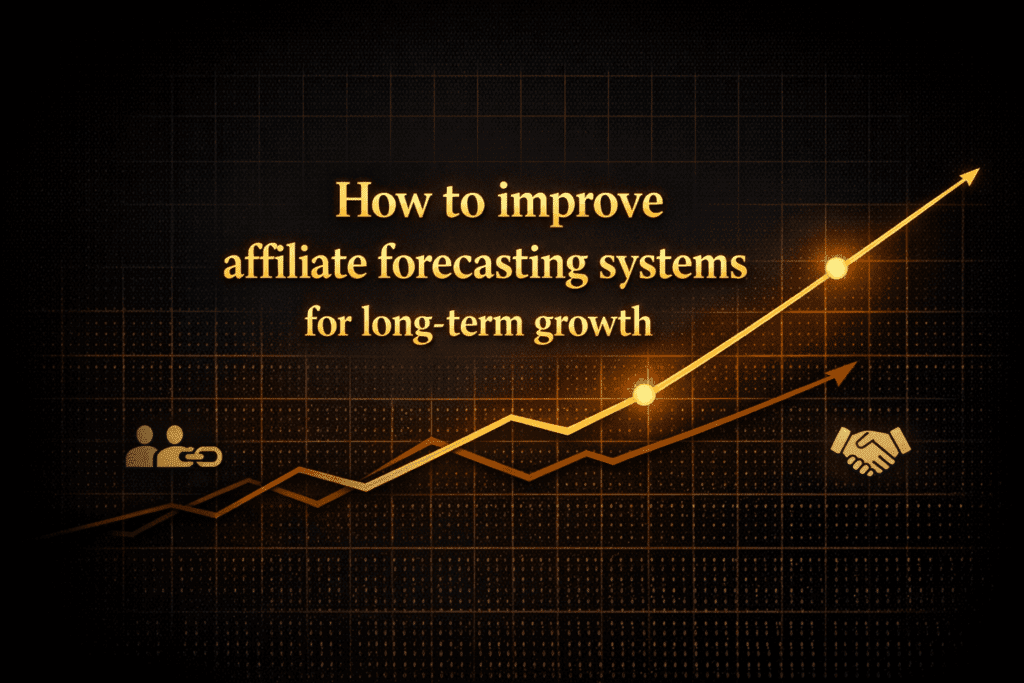 How to improve affiliate forecasting systems for long-term growth