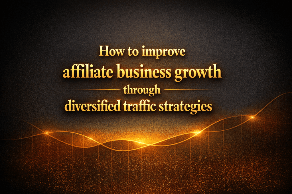 How to improve affiliate business growth through diversified traffic strategies