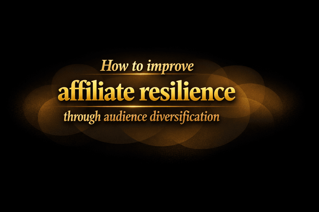 How to improve affiliate resilience through audience diversification