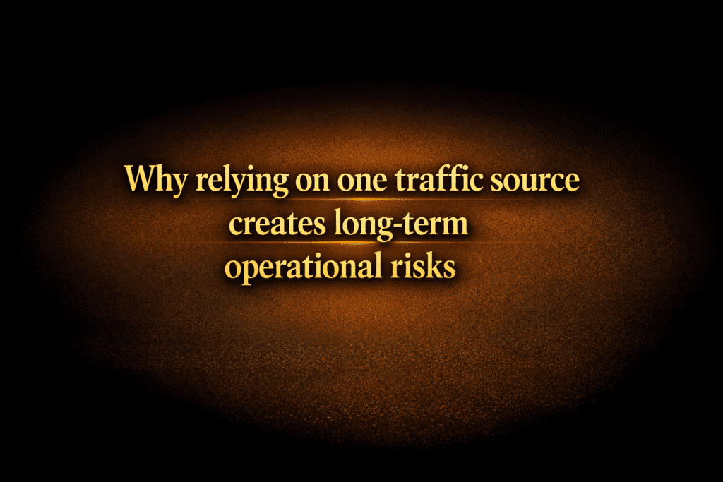 Why relying on one traffic source creates long-term operational risks