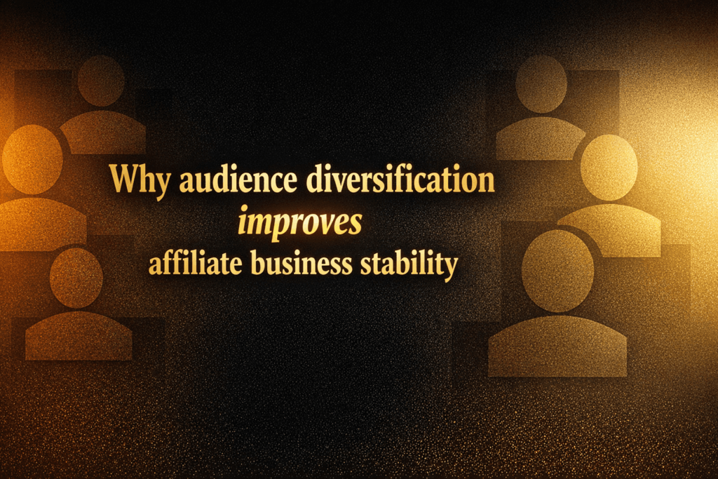 Why audience diversification improves affiliate business stability