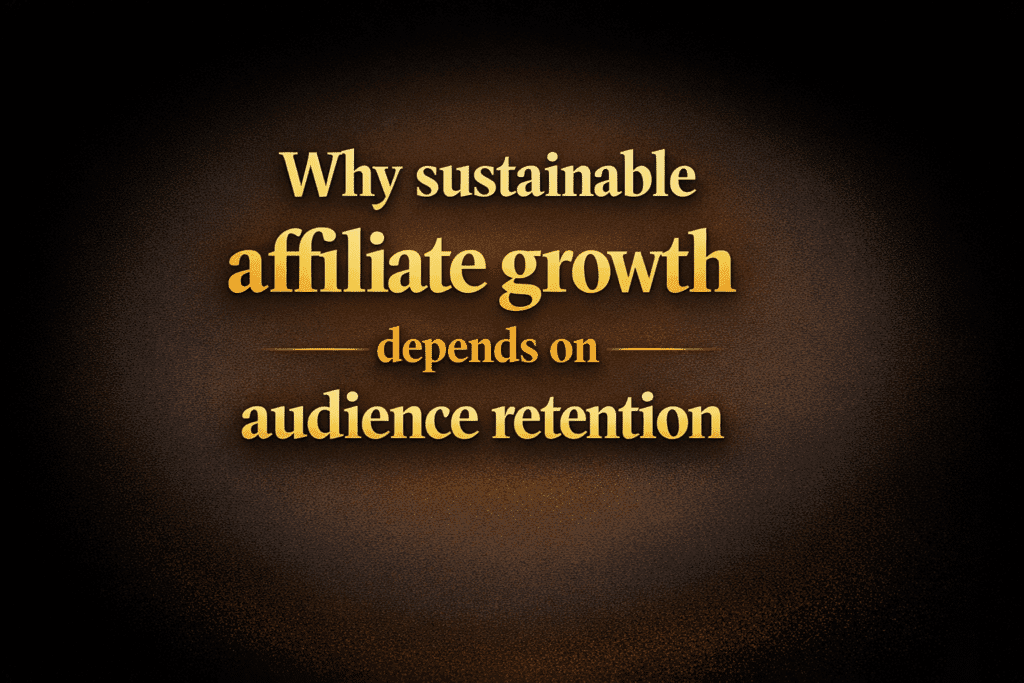 Why sustainable affiliate growth depends on audience retention