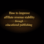 How to improve affiliate revenue stability through educational publishing