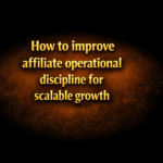 How to improve affiliate operational discipline for scalable growth