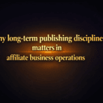Why long-term publishing discipline matters in affiliate business operations