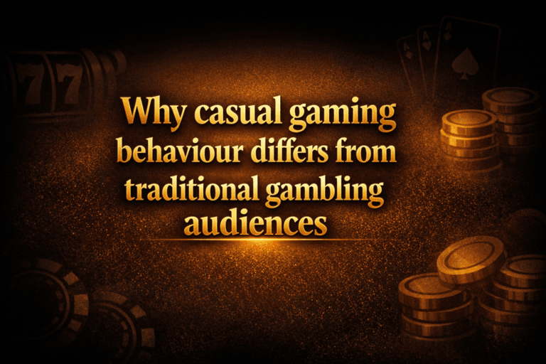 Why casual gaming behaviour differs from traditional gambling audiences