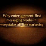Why entertainment-first messaging works in sweepstakes affiliate marketing