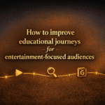 How to improve educational journeys for entertainment-focused audiences
