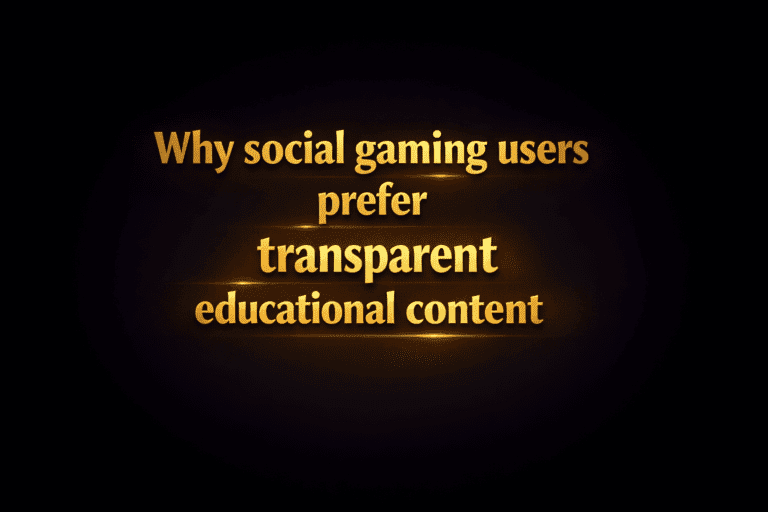 Why social gaming users prefer transparent educational content