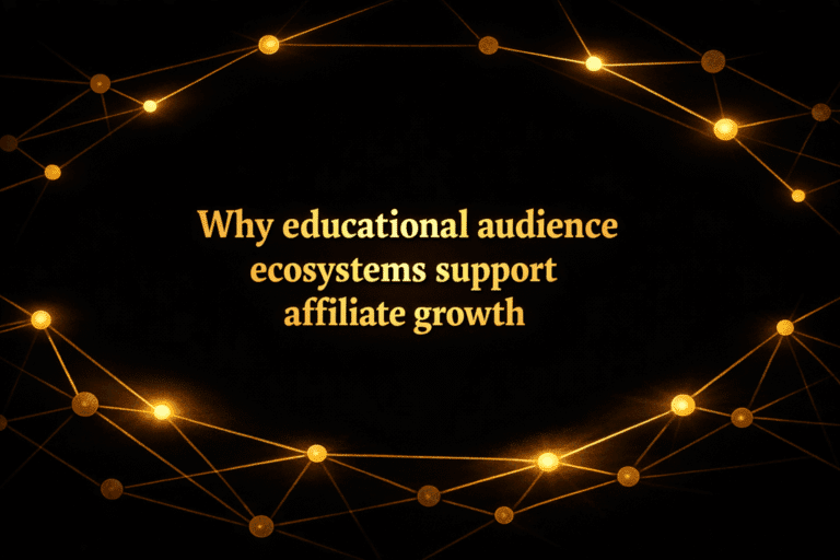 Why educational audience ecosystems support affiliate growth