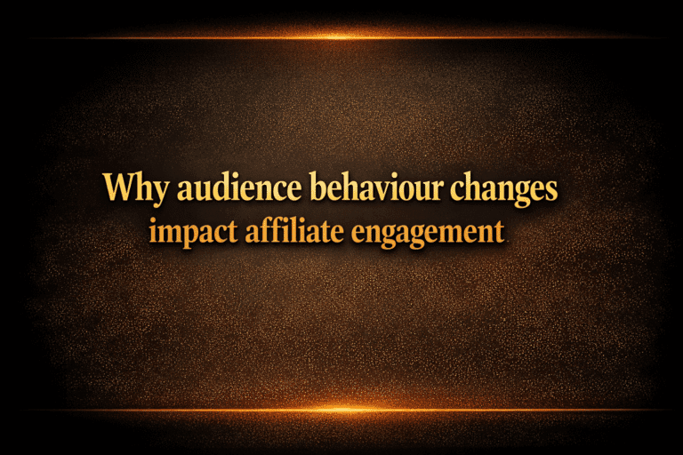 Why audience behaviour changes impact affiliate engagement