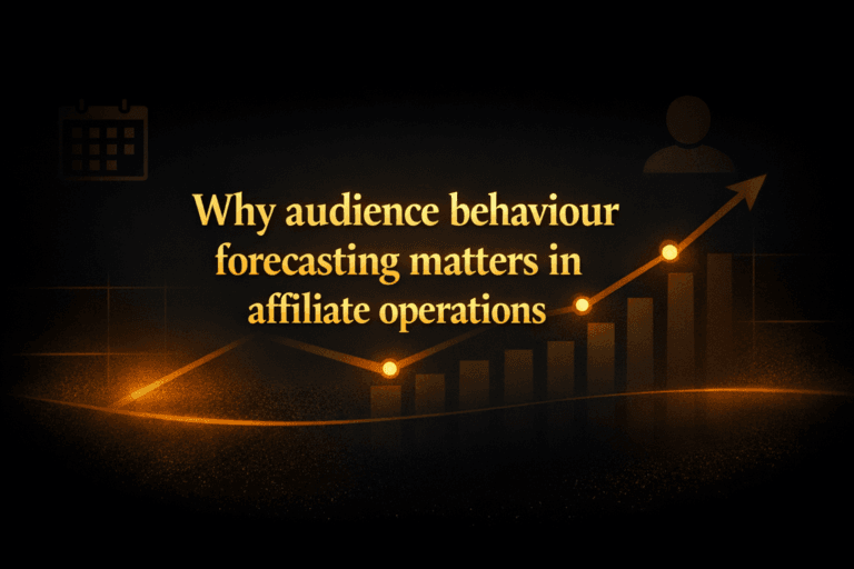 Why audience behaviour forecasting matters in affiliate operations